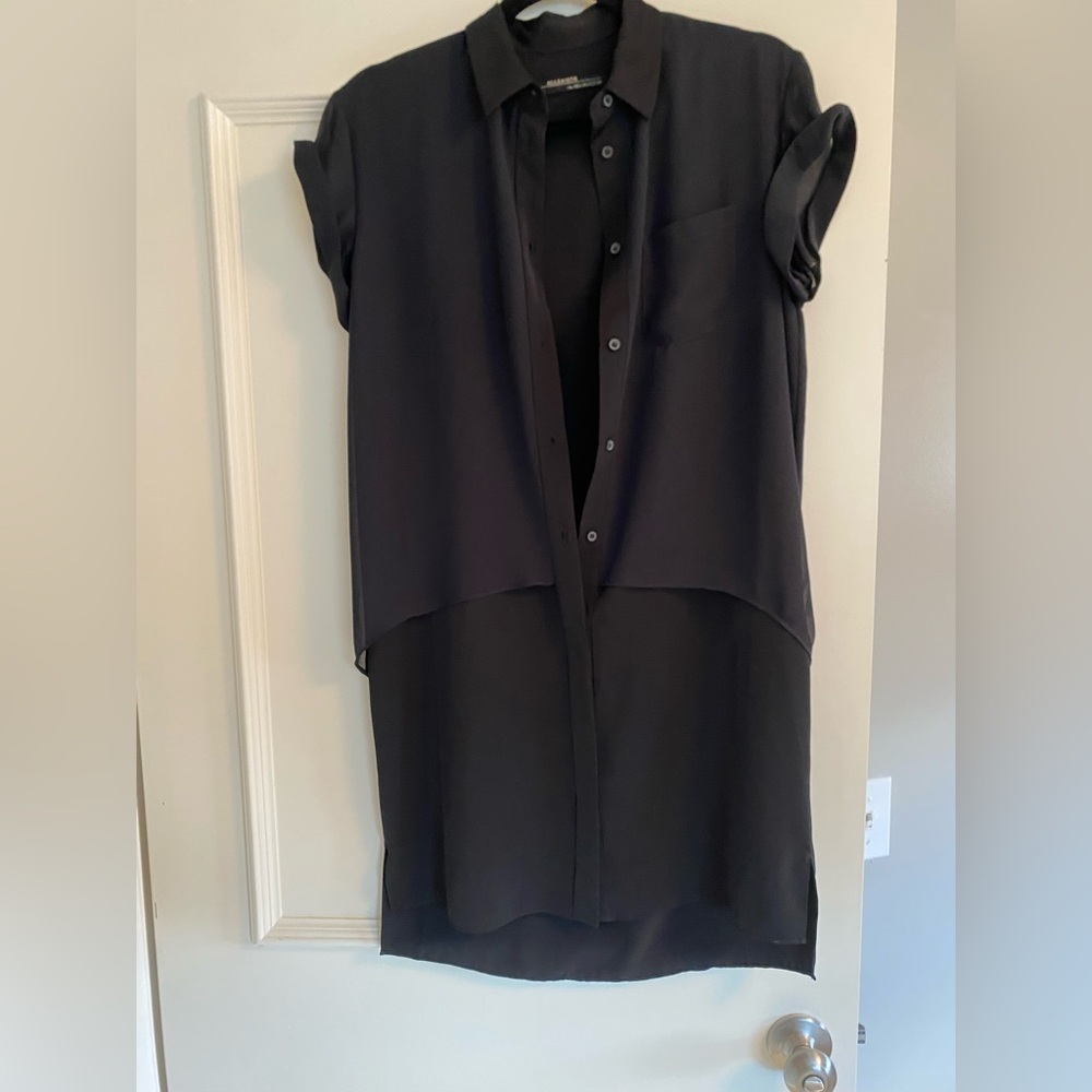 All Saints Black Shirt Dress